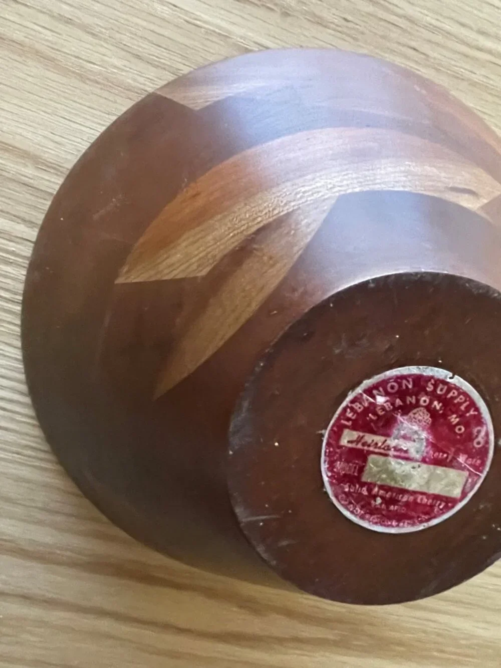 Large Black Walnut Salad Bowl Made in USA - Lebanon Supply
